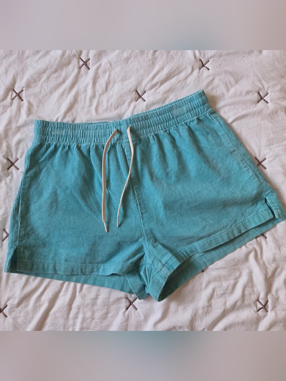 Pacsun Women’s Aqua Corduroy Drawstring Shorts